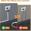 1PC 1/2/3/5/10M Self-Adhesive Wire Hiders for TV on Wall Wire Concealer for Cords Hide Cables Cable Covers White Raceway Cable