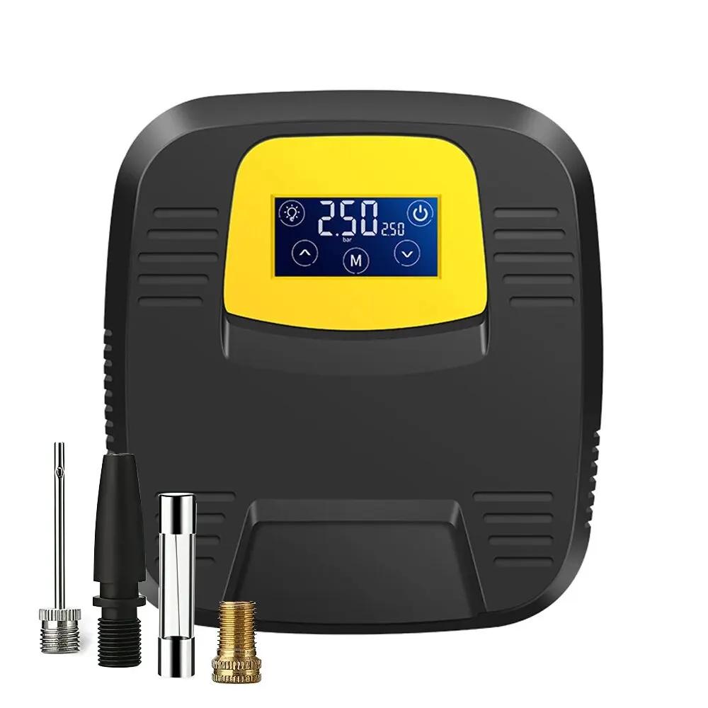 New Digital Display Car Tire Inflator Pump 150PSI Portable Car Air Compressor 12V Electric Inflator LED Light for Motorcycle Bicycle
