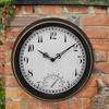 62KD 12-дюймовые Ретро Настенные Часы Термометр Подвесные Часы Времени Декоративные Поделки