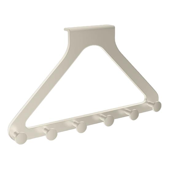 Hook Up Over Door Hooks Double Height No Drill 6 Hooks Towels Robes Dresses Sturdy Damage-Free Installation Hanging