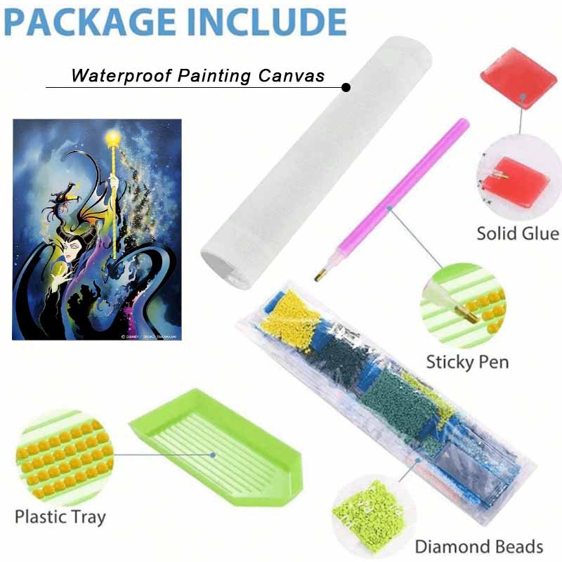 Disney Diamond Painting Kit Maleficent Dragon Hand Embroidery 5D DIY Diamond Art Home Decor Creative Handicrafts Gift For Fans 1234567