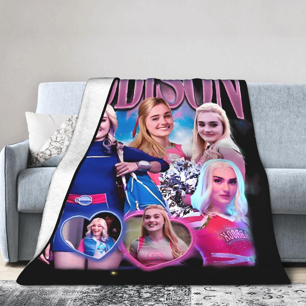 Зомби 4 Рассвет вампиров Вязаные одеяла Фланелевые Аддисон Подделка Легкие пледы Путешествия Дом Диван Тонкое одеяло