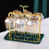 Iron Art Cup Storage Rack Reindeer Decorative Cups Shelf New Cup Tray Holder  For Drying Cups