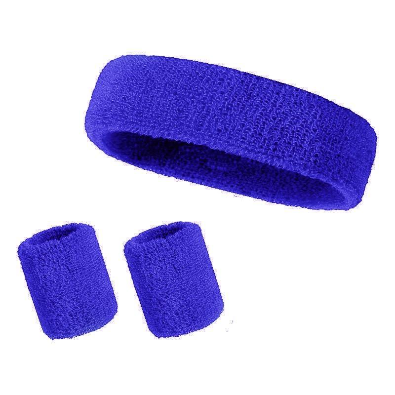 Sports Headband and Wrist Strap 3-piece Set, Sports Football Sweat Absorber, Girl's Headband and Wrist Sweatband