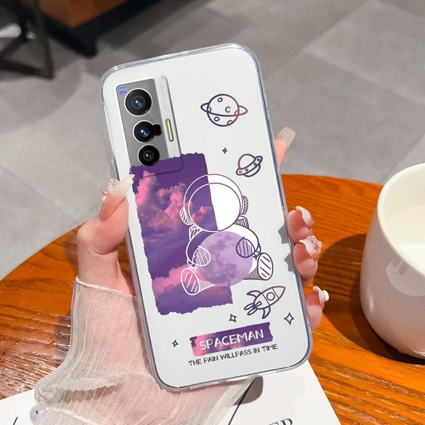 For Vivo X27 X200S X21 X60 X70 X80 Pro Plus Clear Phone Cover Delicious Fruit Pattern Soft Silicone High Quality Scratch Resistant Shell For Vivo Case