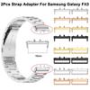 2Pcs Metal Strap Adapter Wristband Wristband Adapter Watchband Connector for Samsung Galaxy Fit3