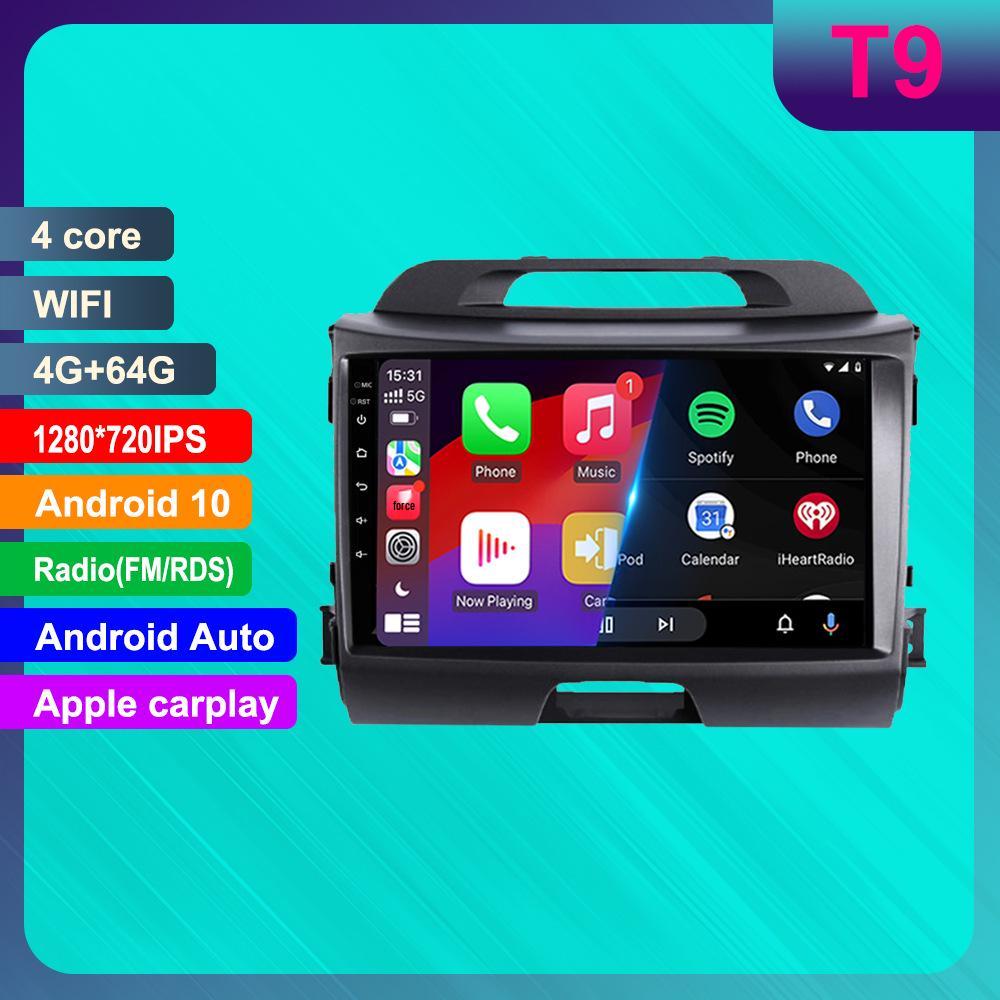 Kia Sportage 3-го поколения Android GPS-навигация с Carplay и HD-камерой заднего вида