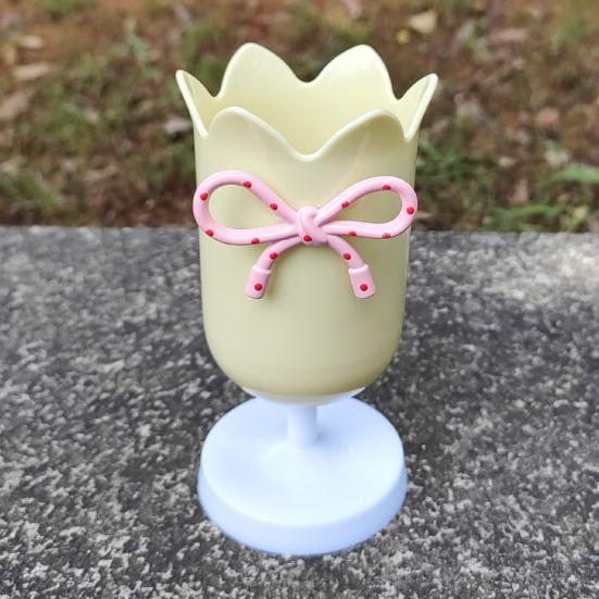 Tulip Pen Holder Cute Desktop Organizer for Girls Students Multi-Function Pencil Cup Desk Decor for Home School Office