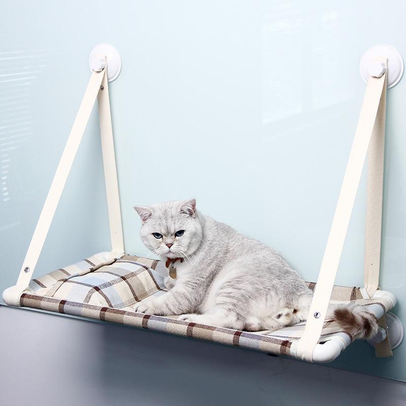 New Style Cat Hammock, Suction Cup Mount Cat Window Perch, Universal Pet Cat Window Hammock Bed