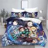 Demon Slayer Kimetsu No Yaiba Kamado Nezuko Anime 100% Polyester Bedding Set Duvet Cover Set Printed Cartoon Home Decor