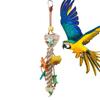 Parakeet Toys For Cage Colorful Seagrass Basket Bird Toy For Large Parrots With Metal Hook Parrot Toys For Large Birds Parrot