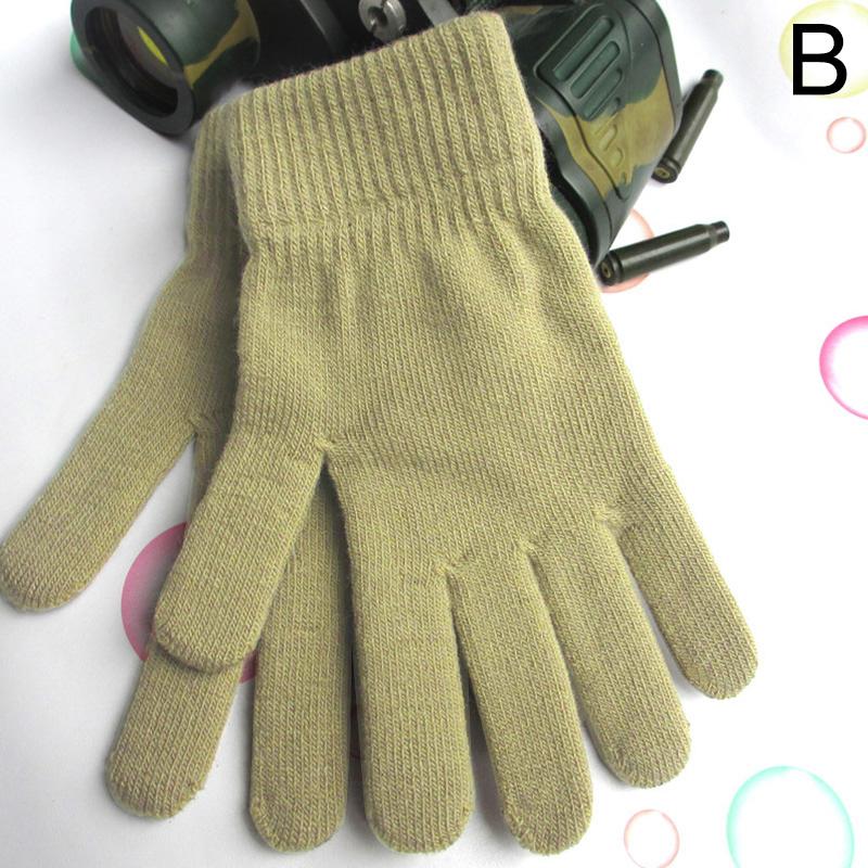 1 пара варежек, зимние теплые перчатки с длинными пальцами, утолщенные уличные аксессуары унисекс, вязаные перчатки