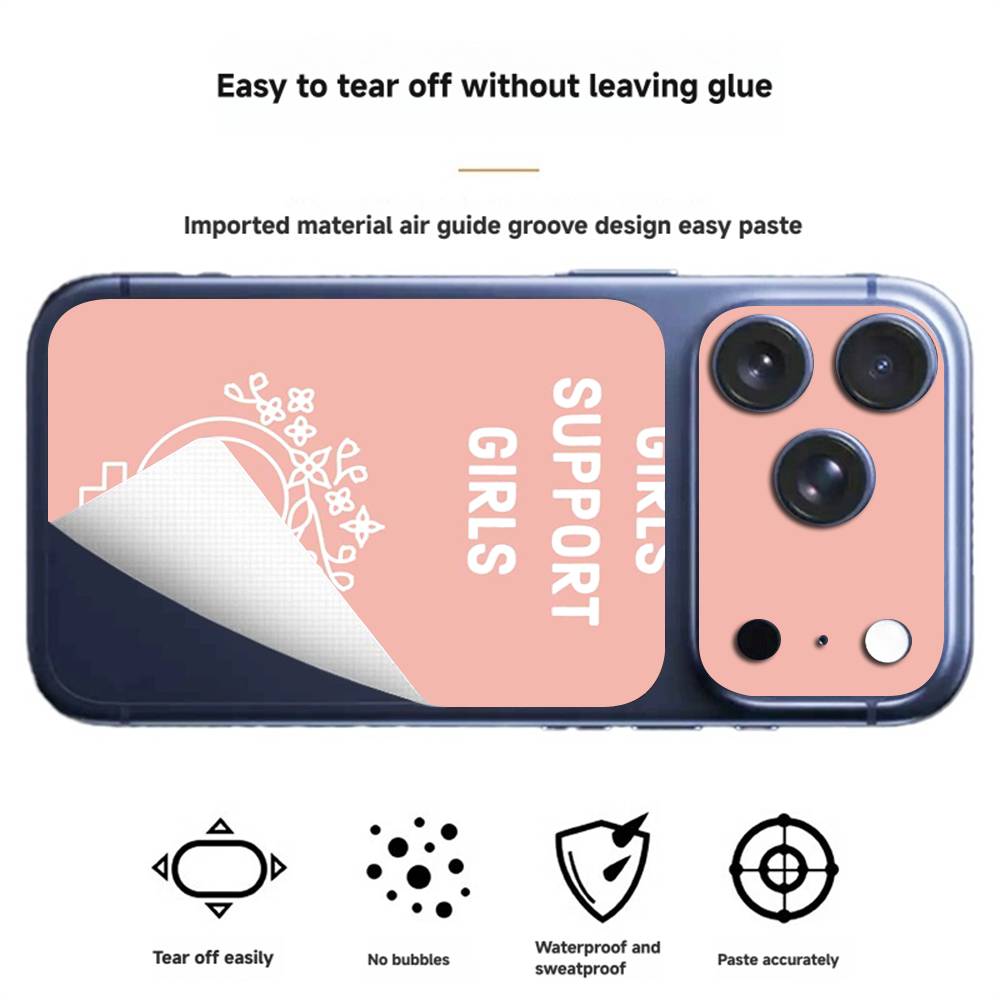 Феминистская Феминизм Эстетика Девушка Наклейка-Обертка для iPhone17 pro/17pro max Наклейка на Телефон Skin Защитная Пленка на Заднюю Панель Полное Покрытие