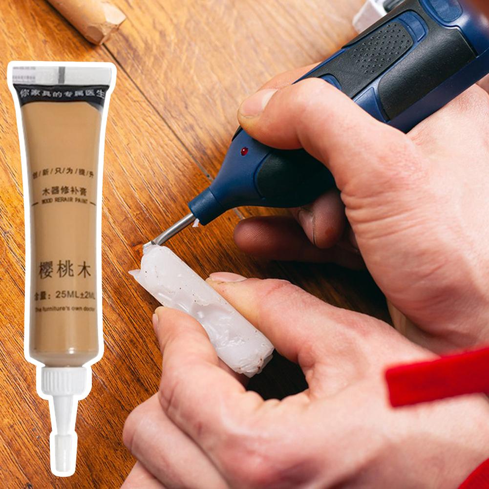 1 шт. Паста для ремонта дерева Шпатлевка Ремонтные наполнители Покрытие Наполнитель для деревянного пола Краска Заполнение Исправление Деревянная мебель Дверь Ремонт Герметик Паста