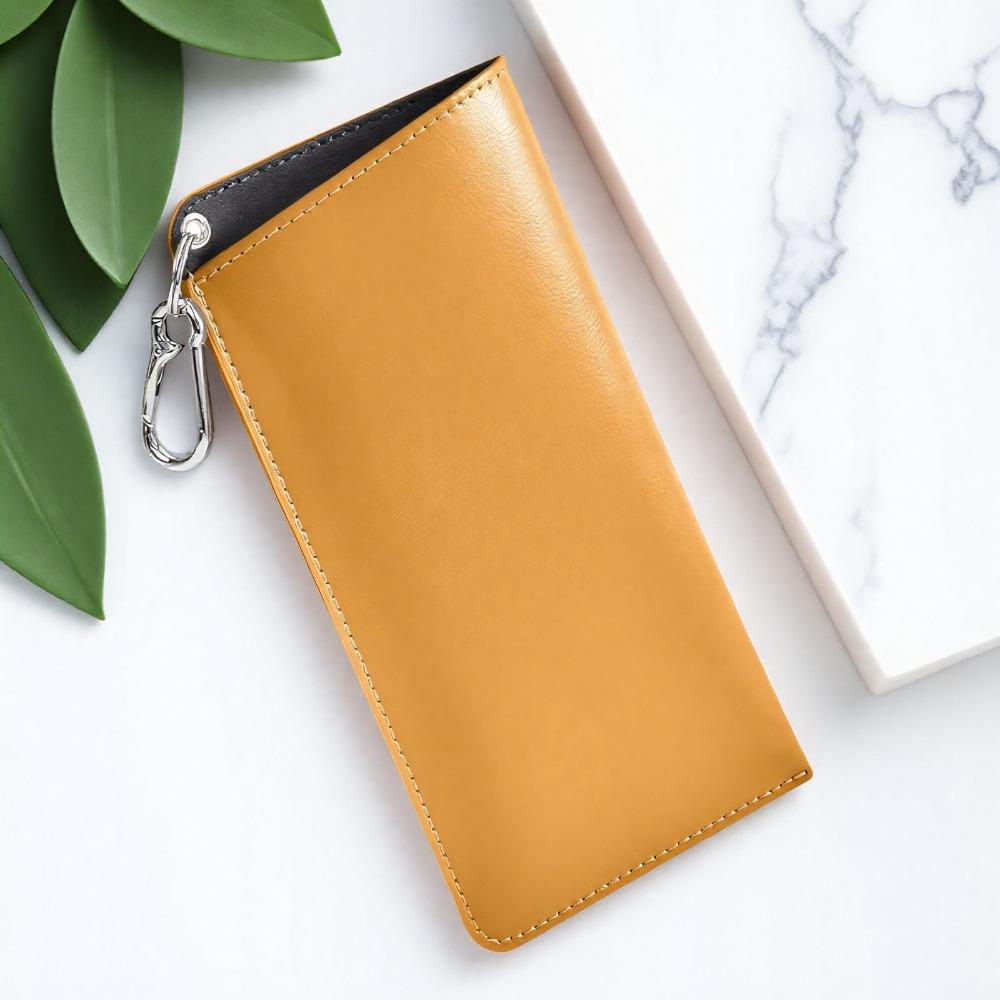 Solid Color Sunglasses Pouch PU Leather Hanging Sunglasses SunGlasses Holder Eyewear Accessories