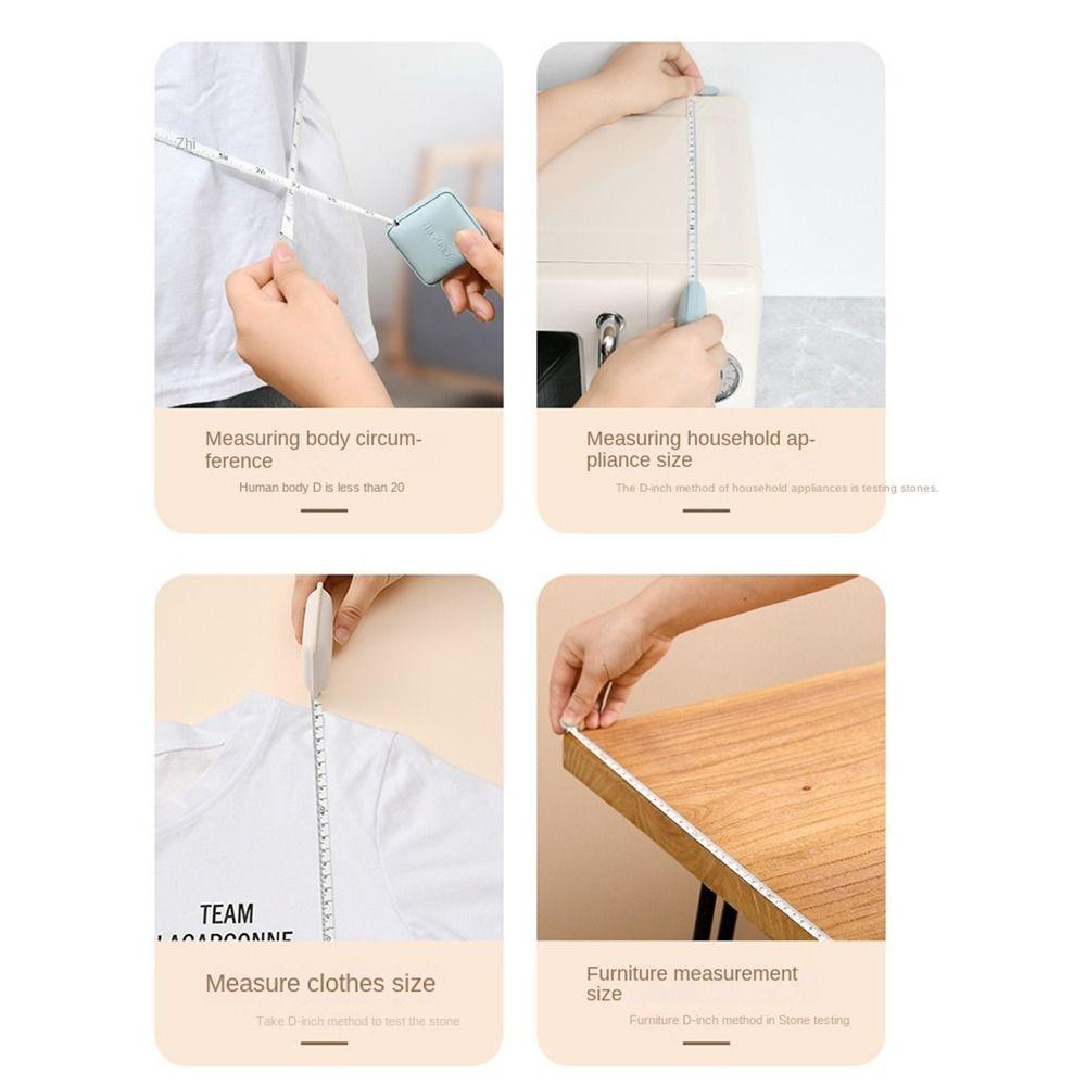 Retractable Measuring Tape Ruler Double Scale Ruler Soft Tape Measure Body Measurement Soft Ruler