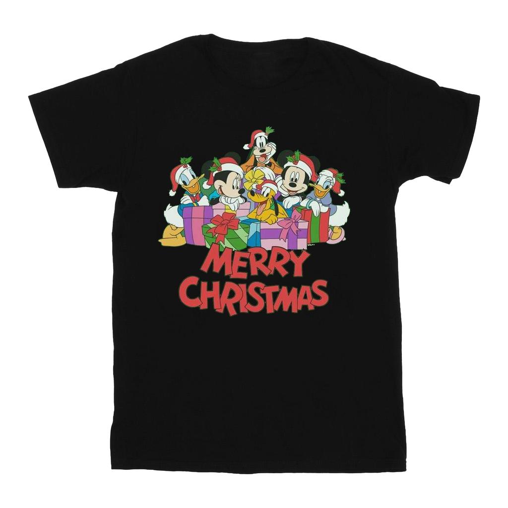 Disney Mens Mickey Mouse And Friends Christmas T-Shirt