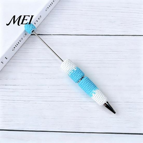 DIY Crafting Pens Beadable Pen, Colorful Fancy Beaded Ballpoint Smooth Flow Gift for Students, Party Favors, Creative Office Supplies