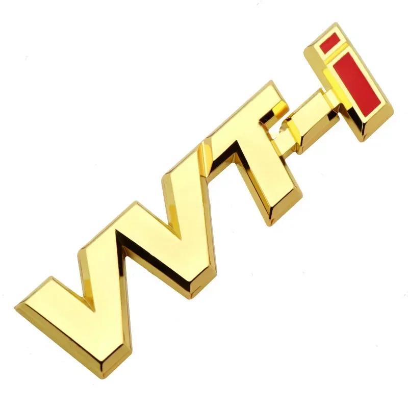 3D Металлическая Буква Логотип VVTi Эмблема на Крыло Автомобиля Значок на Задний Багажник Для Toyota Camry Corolla Yaris RAV4 Auris VVT I Наклейка Аксессуары