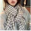 Korean Imitation Cashmere Plaid Scarf for Women - Thick, Warm, Versatile Autumn/Winter Fashion