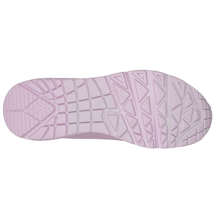 Skechers Uno Кожаные Модные Повседневные Низкие Кроссовки Lifestyle Женские Розовые 177125-LAV
