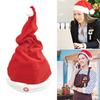 Electric Christmas Hat Plush Singing Dancing Santa Hat Funny Light Up Swing Velvet Hat for Xmas New Year Party Supplies