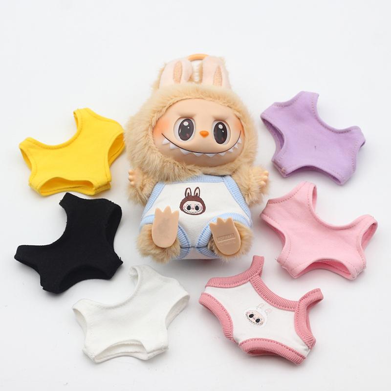 17 см милая мини-одежда плюшевая толстовка с капюшоном для кукол комбинезон одежда для фанатов комбинезоны без кукольных аксессуаров для Кореи Kpop V1 V2 Labubu Doll