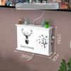 Mounted Storage Box Wall Wifi Router Rack Wall Hanging Plug Board Bracket Cable Organizer PVC Panel Shelf Home Decor Wireless