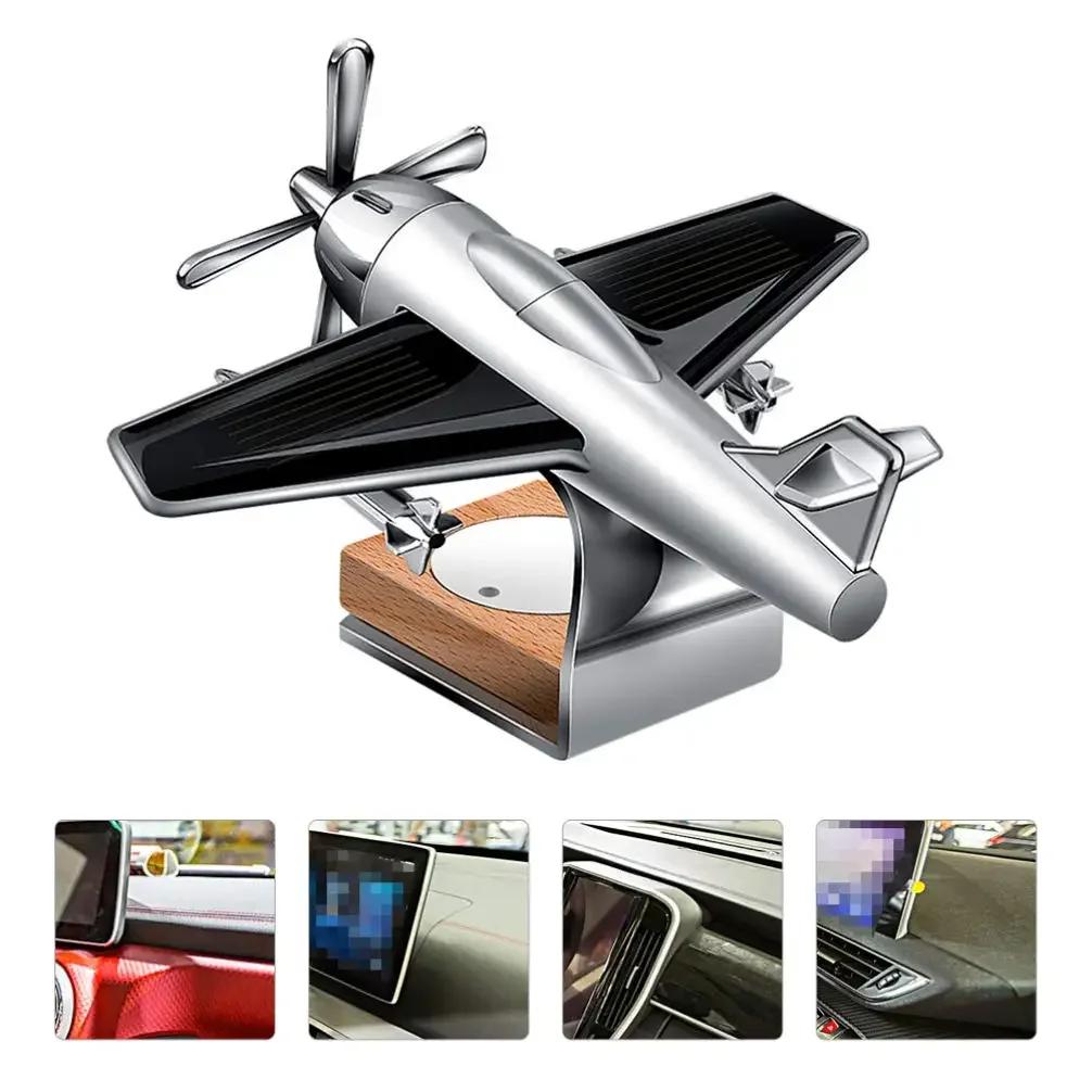 Вращающийся самолет, солнечные автомобильные духи, аксессуары, салон автомобиля, твердый аромат, украшение, аромат высокого класса