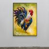 Красочный и величественный петух, картина с изображением современных животных, постеры, принты, настенная художественная картина для гостиной, домашний декор, Cuadros