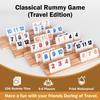 106Pcs Portable Case Rummy Cube Game 106 Tiles Rummy Tiles Classic Board Game  Multi-Player Game