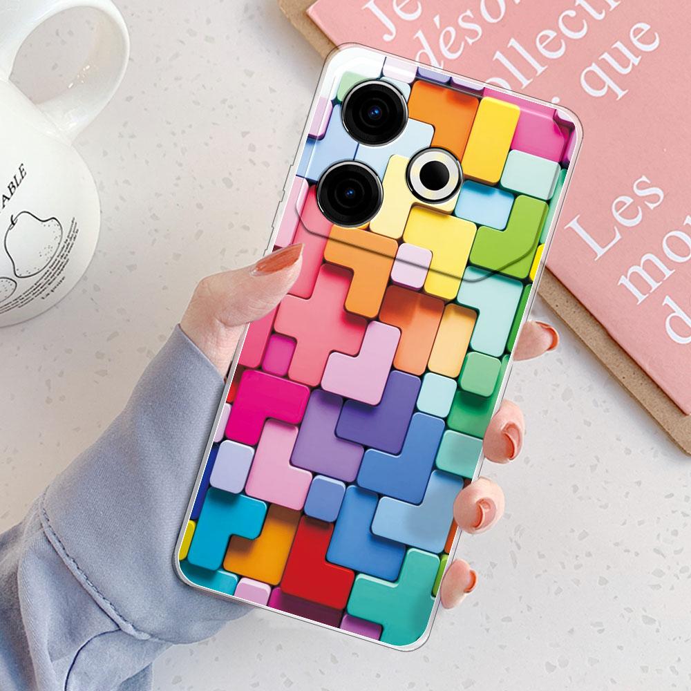 Чехол для Tecno Pova 6 Neo Чехол-бампер для Tecno Pova 6 Neo Ударопрочный Прозрачный Мягкий Силиконовый Чехол для Телефона для Tecno Pova6 Neo Модный Funda