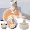 Ceramic Animal Candle Holder Bunny Tea Light Candle Holders  for Desktop Decorative Ornaments