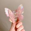 Small Size Butterfly Hair Clip Acetate Shark Clip Sweet Style Fairy Hair Gripper  Women & Girls