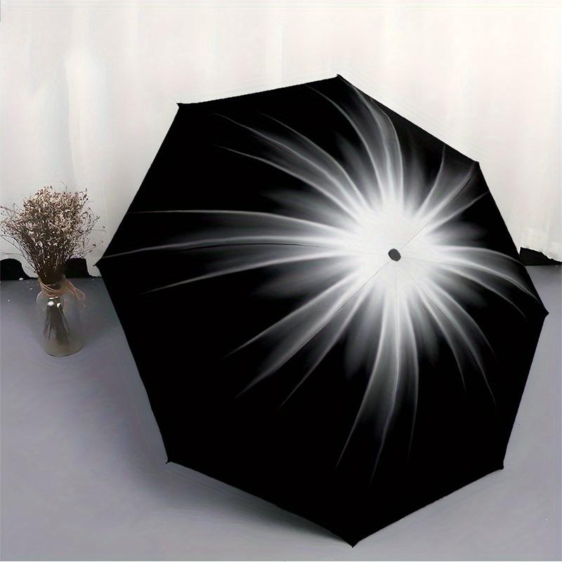 1pc Lightburst Automatic Umbrella - 8-Rib Foldable Design, Outdoor Adventures, and Family Celebrations y250829017