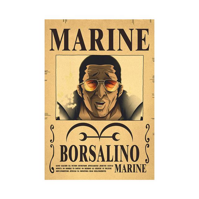 Новое аниме One Piece Луффи 3 миллиарда разыскиваемых плакатов Четыре императора Детские фигурки Старинные настенные украшения Плакат Игрушки