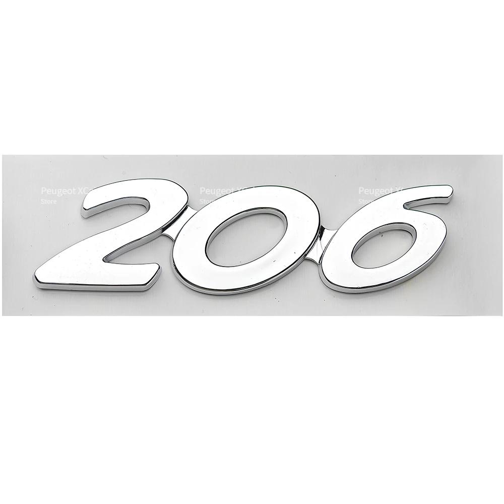 Akpsw6 3D ABS Наклейка-значок с номером на задний багажник для Peugeot 206 207 301 307 308 408 508 Автоаксессуары Поставляется с клейкой основой