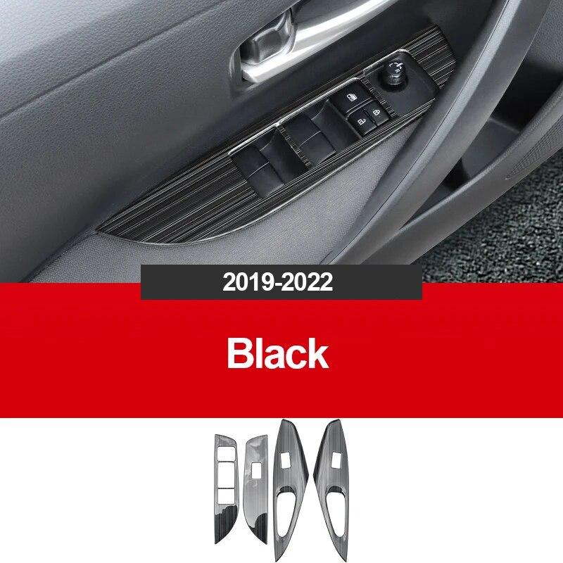 Для Toyota Corolla E210-2022 12-я панель переключателей из нержавеющей стали, регулируемая крышка, накладка, наклейки, полоски, гарнир, Стайлинг автомобиля