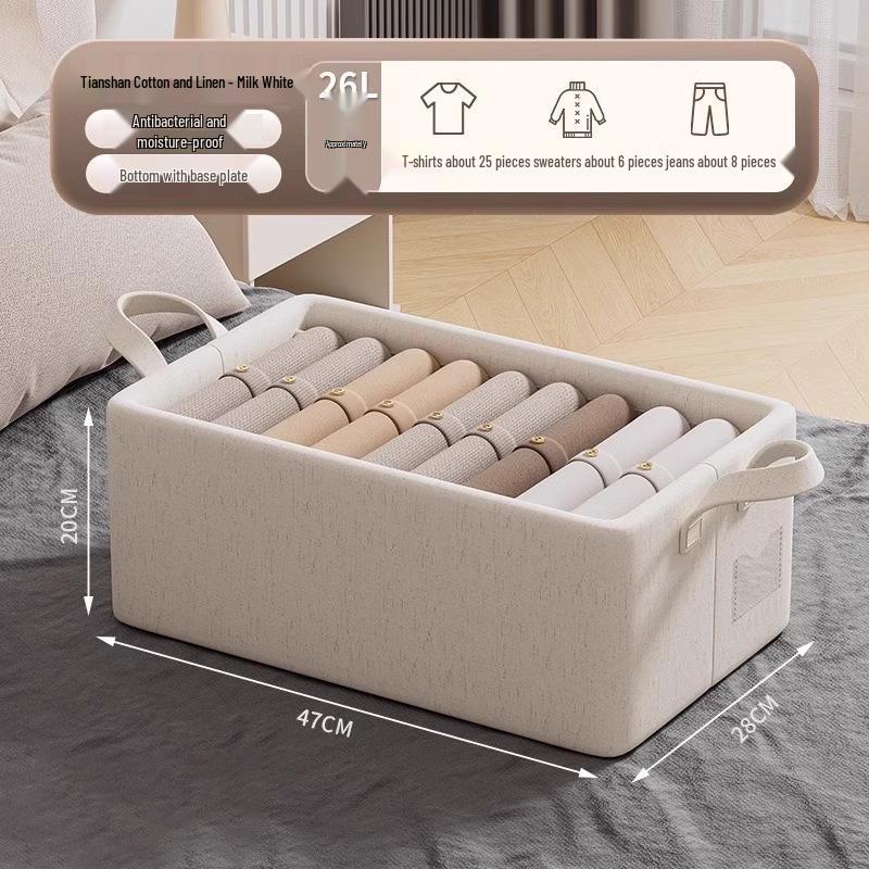 Складная коробка для хранения одежды с отделениями - Большая вместимость, Пыленепроницаемый органайзер для одежды и мелочей.
