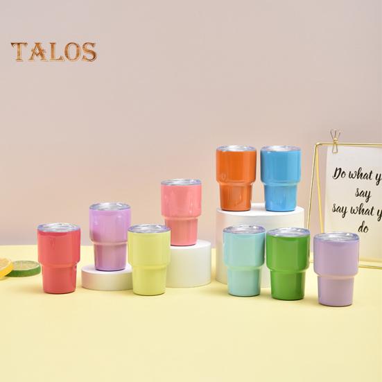 Чашка из нержавеющей стали 60 мл с соломинкой и крышкой, антикоррозийная универсальная минималистичная антикоррозийная чашка для воды для коктейлей, соков