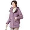 Мама зимняя хлопковая одежда короткое модное пальто новая хлопковая куртка для женщин среднего возраста зимняя пуховая хлопковая одежда