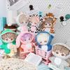 10cm Cotton Doll Starfish, Rabbit, Dinosaur, Fawn, Shark Onesie Clothing Set