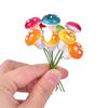 10Pcs Miniature Potted Decor Mushroom Craft Garden Ornament Resin Crafts Moss