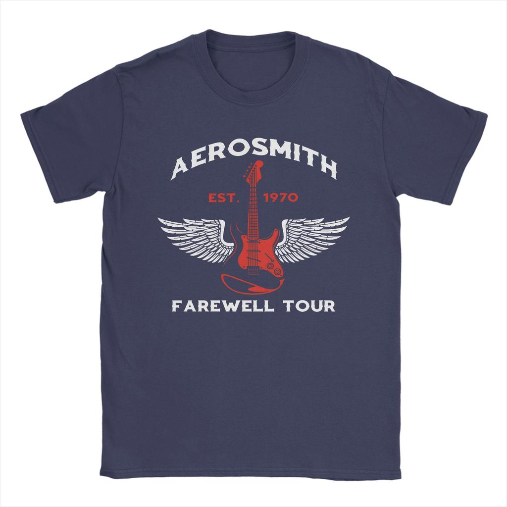 Aerosmith Tour TShirt Men  Fun 100 Cotton Tee Shirt Round Collar Short Sleeve T Shirt Birthday Gift Clothing