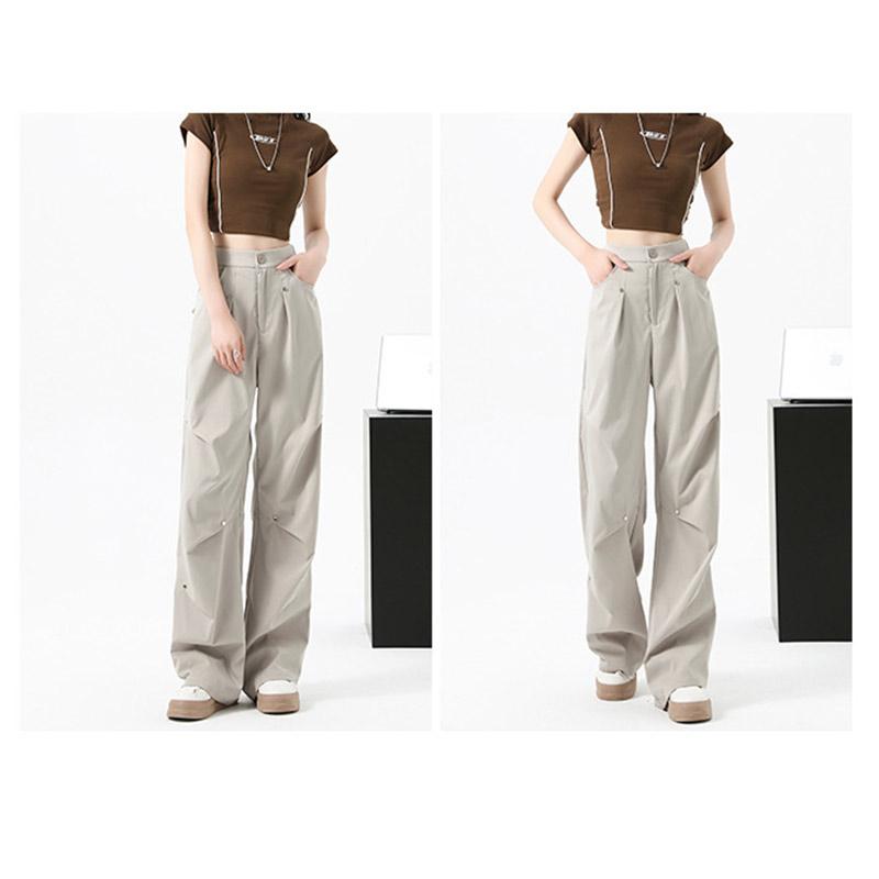 Женские теплые брюки-карго с флисовой подкладкой, свободные повседневные брюки прямого покроя с высокой талией, модные и удобные спортивные брюки