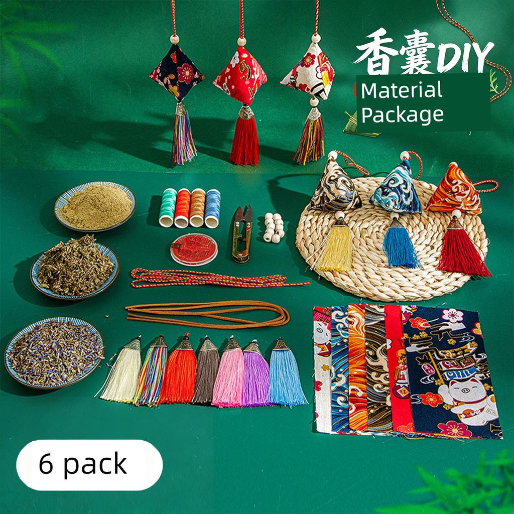Scented Sachet Empty Pouches, DIY Materials for Handmade Zongzi for the Dragon Boat Festival, Mugwort Bags, Lavender Hanging Ornaments for Personal