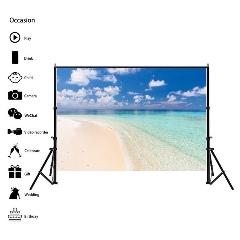 Серия Пляжный Морской Пейзаж Фоновая Ткань для Летних Вечеринок, Мероприятий, Фон для Фотосессий, Декор в Пляжной Тематике, Свадьбы