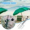 1pc Sturdy Iron Umbrella Base, Specially Designed for Outdoor Use, Is Used To Fix The Ground Nails of Beach Umbrellas.