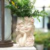 Garden Fairy Flower Pot Decorative Centerpieces Practical Creative Gift Girl Planter Resin