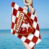 Torino Fc Crest Design Microfiber Beach Towel, Lightweight And Quick-Dry, for Summer Travel, Beach Essential, Swimming Pool